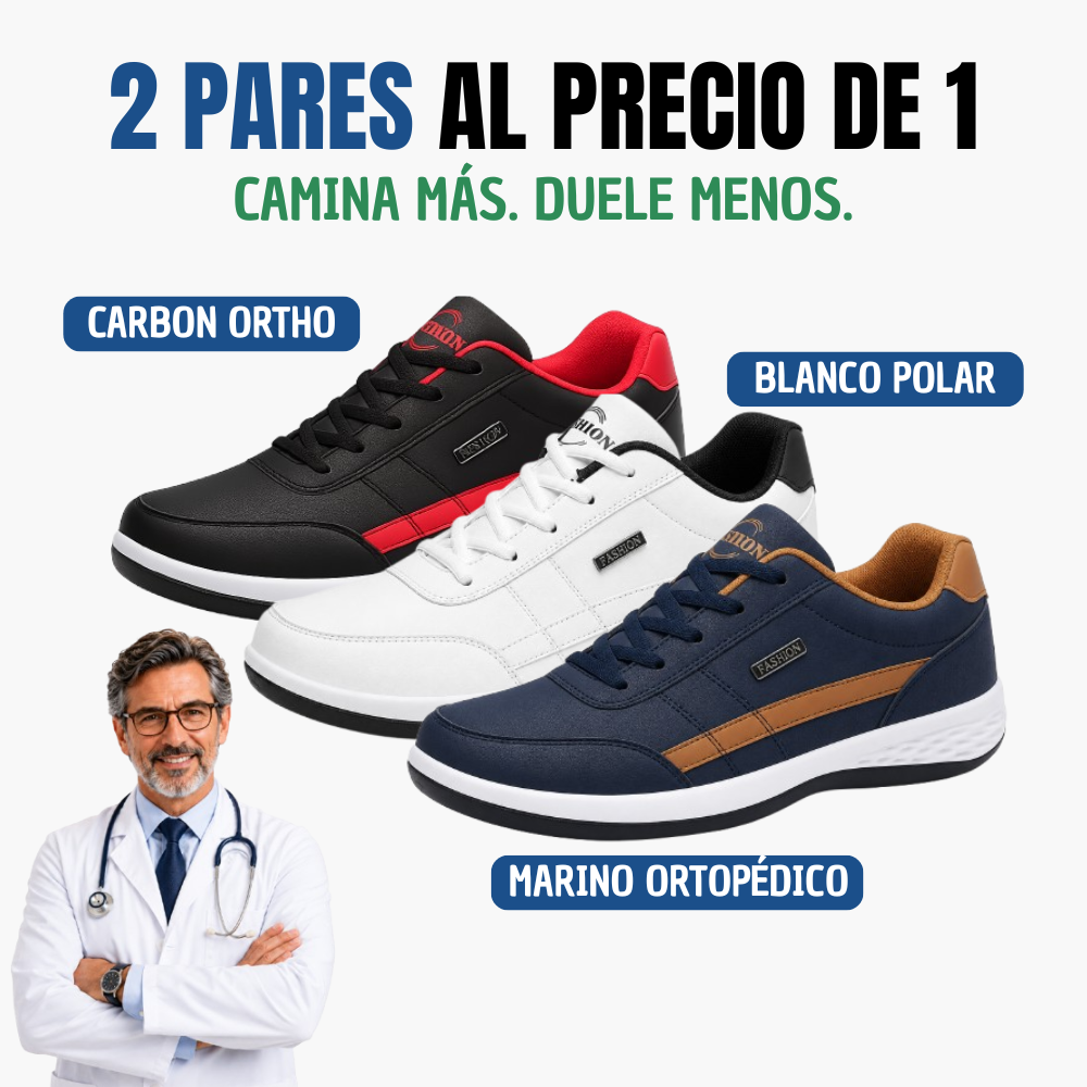 2 PARES AL PRECIO DE 1 - Zapatos Cómodos Para Caminar OrthoX