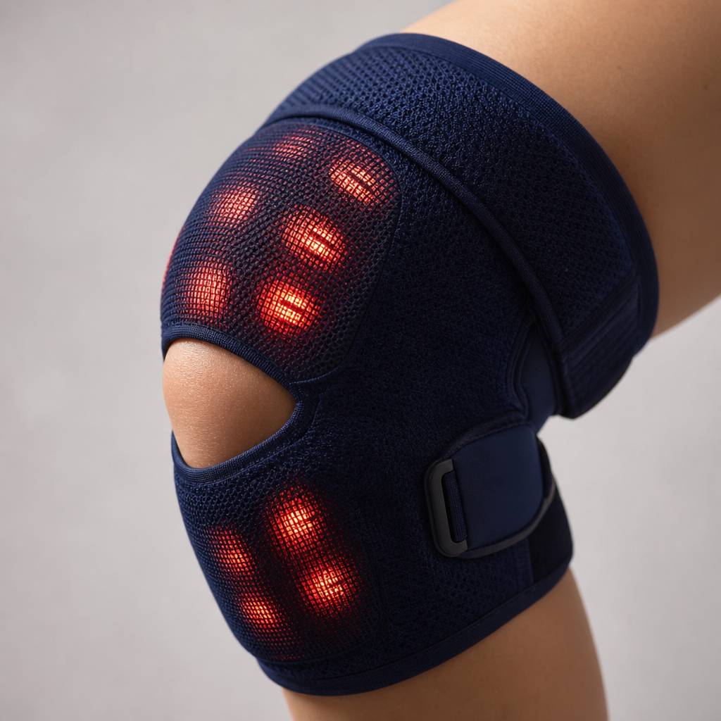 Masajeador de Rodilla Térmico — Detalle del calor infrarrojo activo